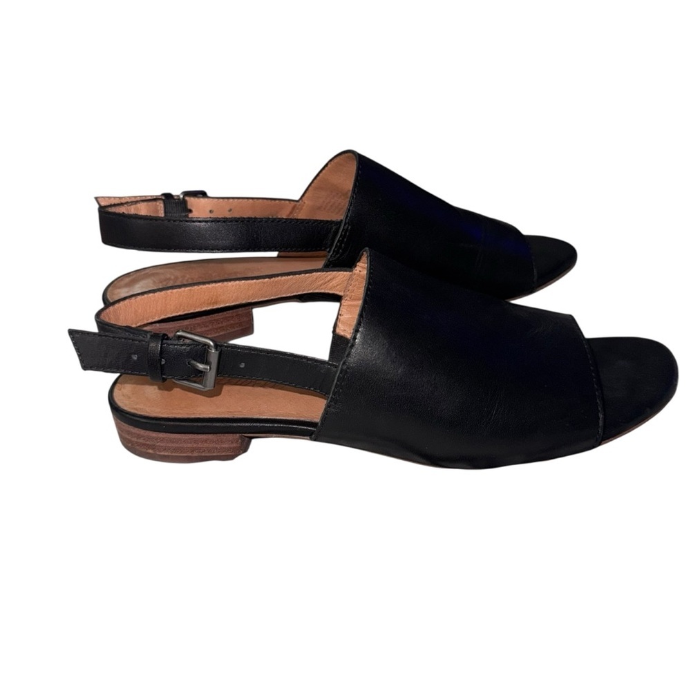 Madewell The Noelle Leather Slingback Sandal Minimalist Capsule Wardrobe sz 8 - Picture 4 of 10
